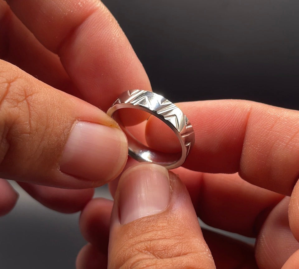 Inca design ring
