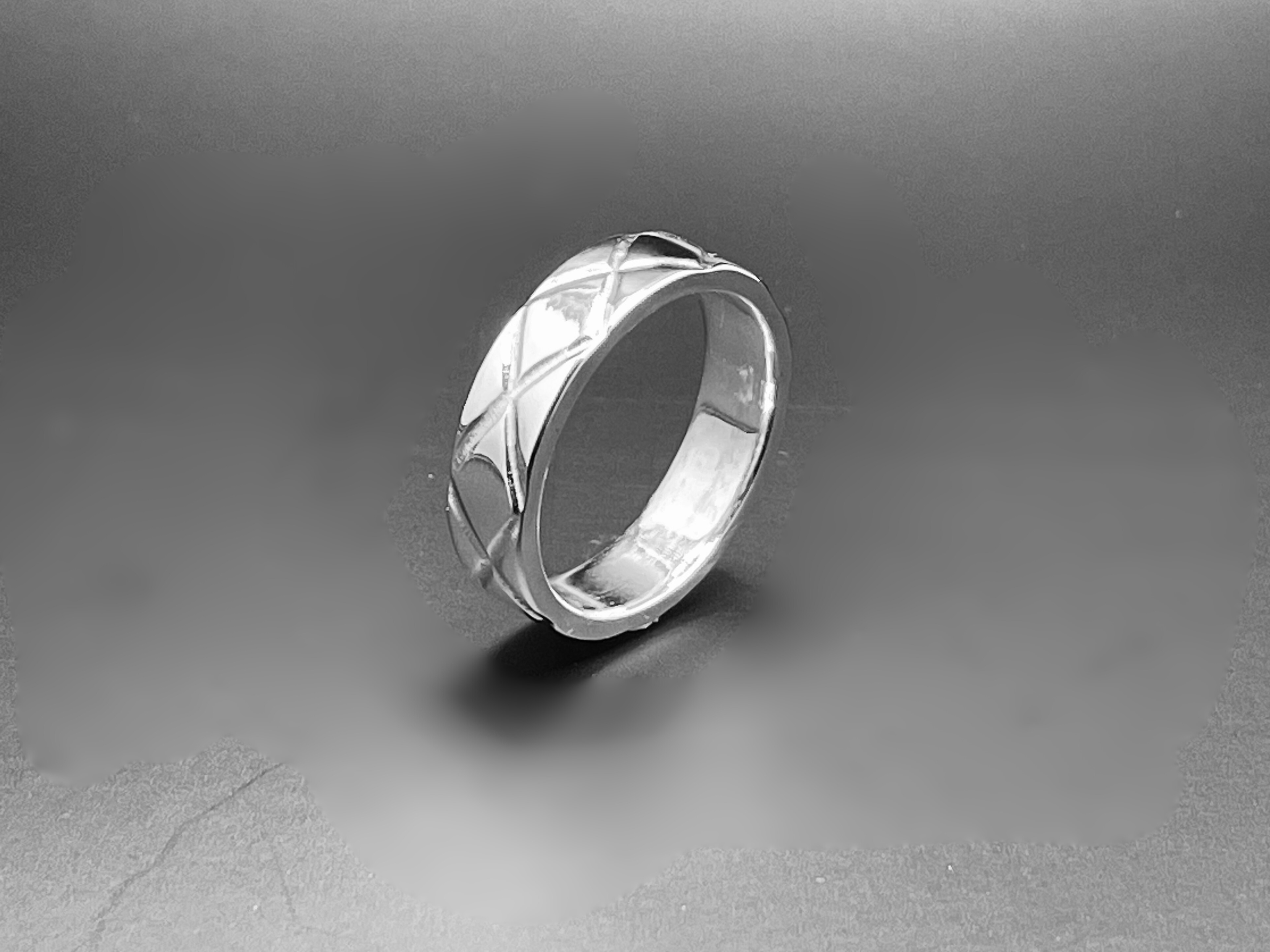 Quilted Ring – Cobalt Chrome