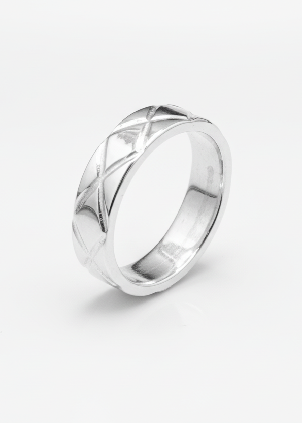 Quilted Ring – Cobalt Chrome