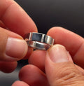 Stripe Ring – Cobalt Chrome Band