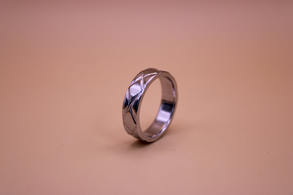 Quilted Ring – Cobalt Chrome