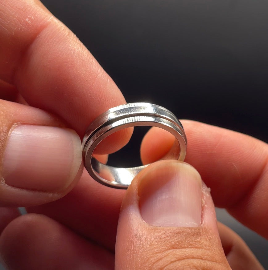 Raised Center Channel Ring – Cobalt Chrome