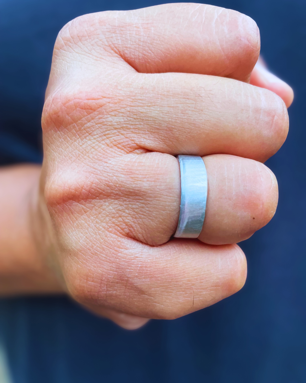 Square Brushed Finish Comfort Fit Band – Cobalt Chrome