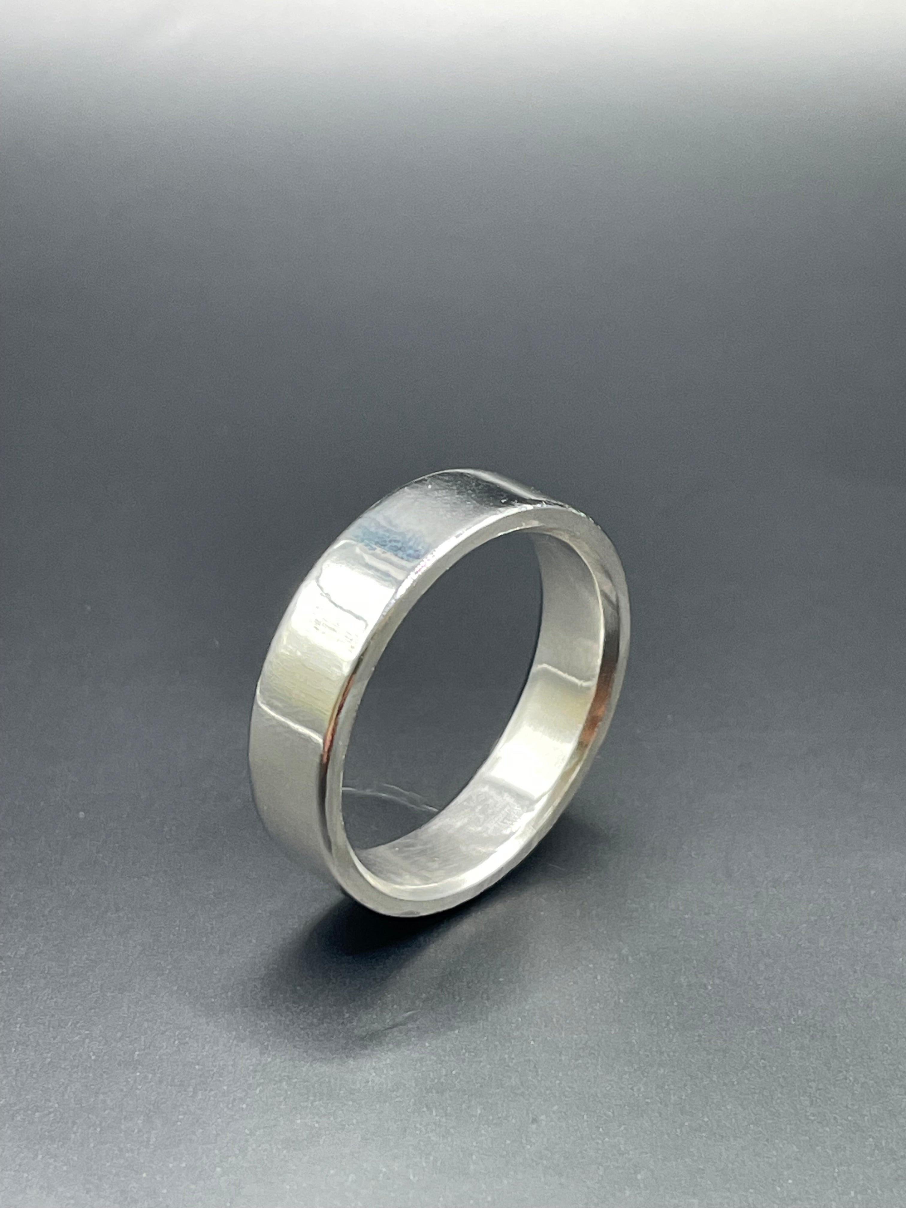 Square Bevel Finish Ring – Cobalt Chrome Band