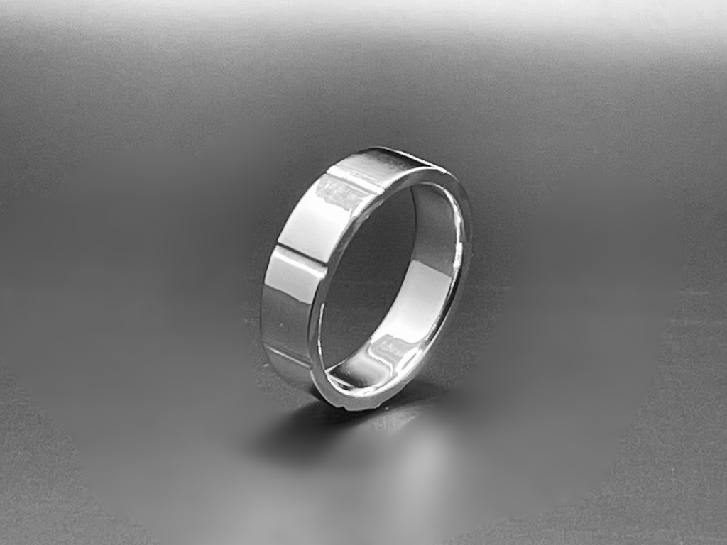 Stripe Ring – Cobalt Chrome Band