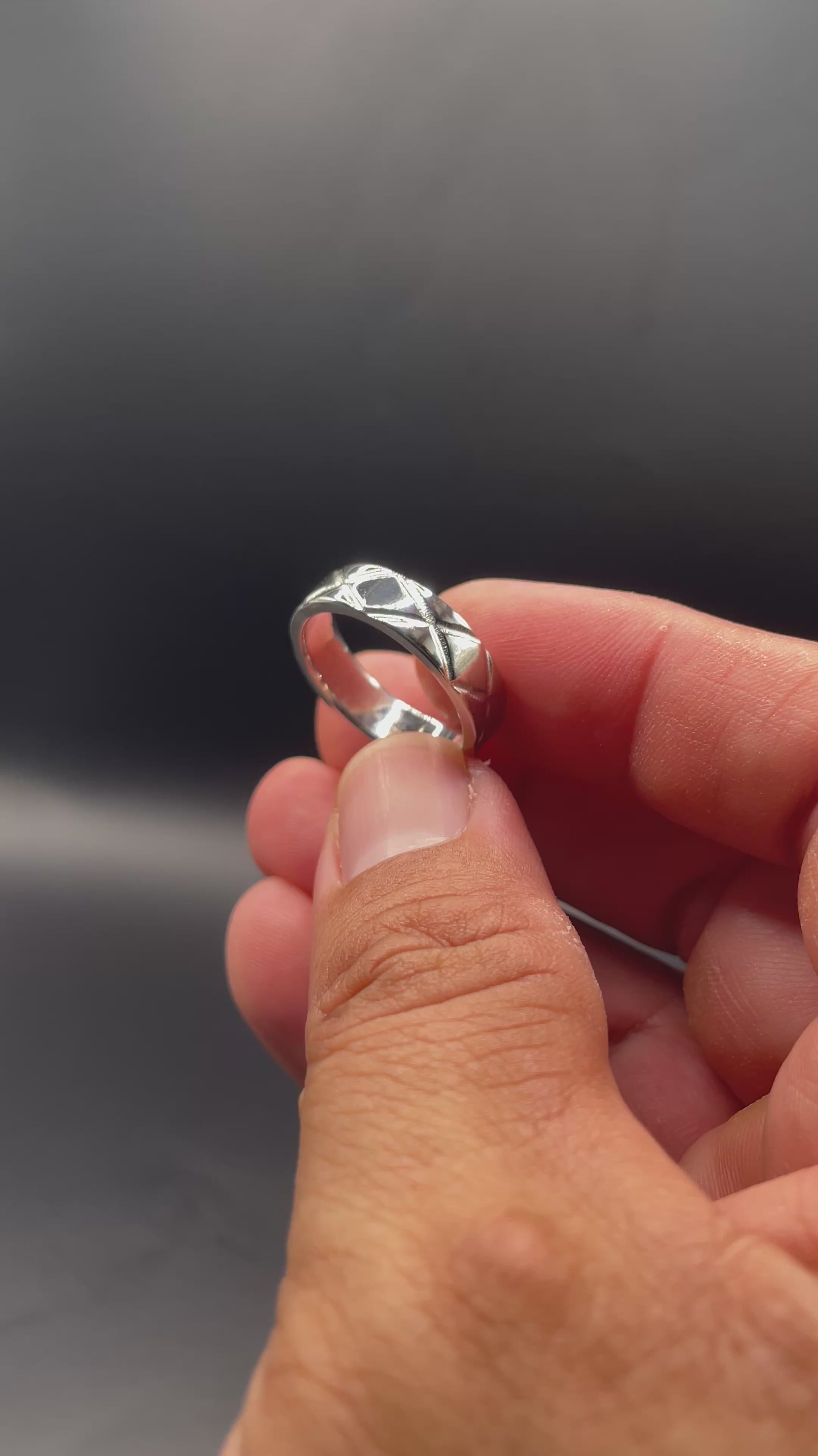 Quilted Ring – Cobalt Chrome